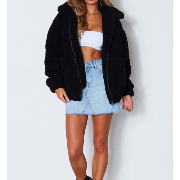 white fox boutique teddy jacket